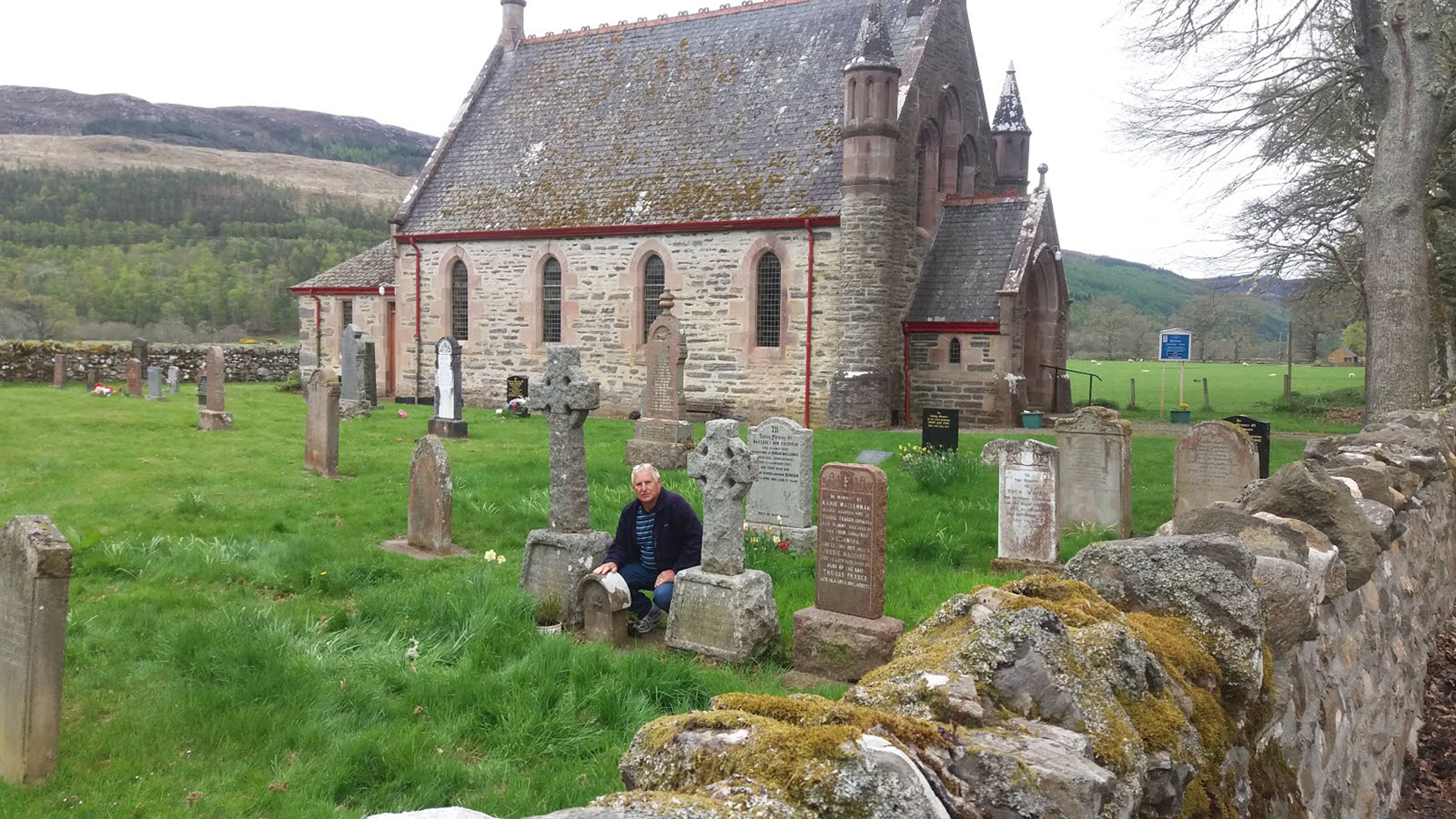 Photo of headstones/Margaret Sinclair d 1861 hdstn Kerrow Clachan Comair bur grd